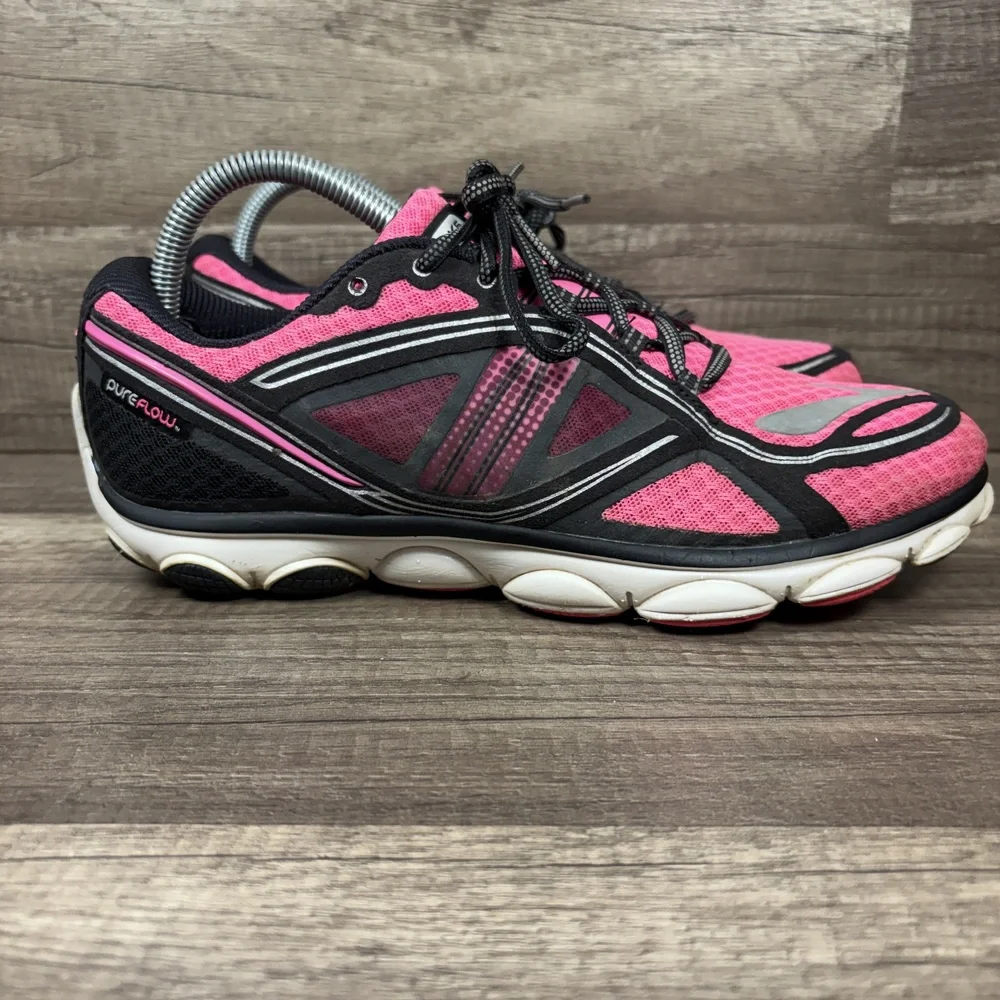 Brooks PureFlow 3 Pink Black Womens US Size 9.5 EUR 41 1201551B618 Running Shoes